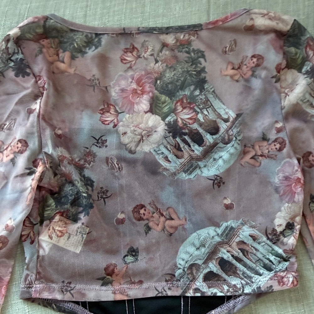 Angelic Pink Long Sleeve Women's Top - Picture 4 of 4